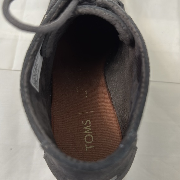 Toms Gray Kala Suede Wedge Bootie, Size 10 - Picture 11 of 15